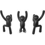Umbra Закачалки Buddy черни 3 бр (318165-040)
