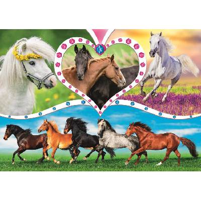 Trefl - Puzzle Beautiful horses - 200 piese