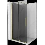 Mexen Velar плъзгаща се душ стена Walk-in 110 x 200 см, графит 8 мм, злато четкано - 871-110-000-43-55 (871-110-000-43-55)