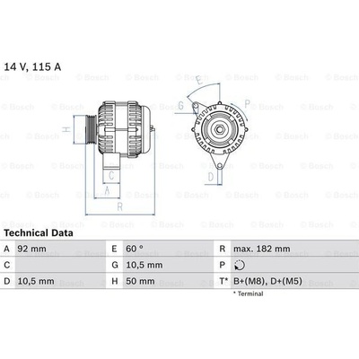 BOSCH generátor 0986037990