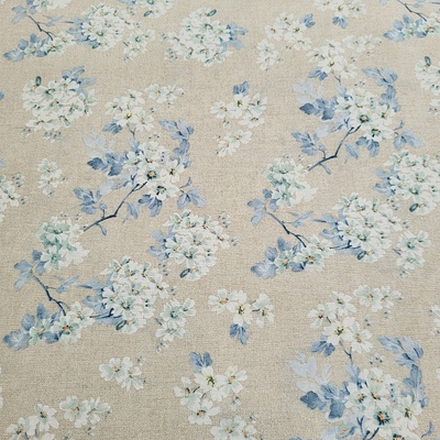 Dekoračná látka ALMOND modrá šírka 140 cm