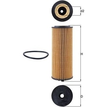 Olejový filter MAHLE OX 1162D
