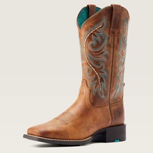 *W* Westernové boty Ariat Round Up Back Zip dámské desert sand