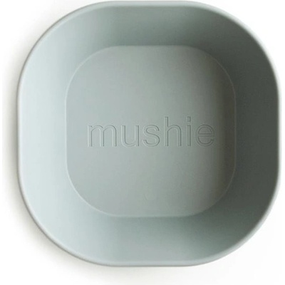 Mushie Mushie hranatá miska 2 ks 550 ml Sage