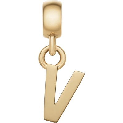 Daniel Wellington Pozlacený přívěsek písmeno "V" Charms DW00400505