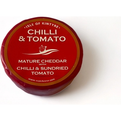 Isle of Kintyre Chilii&Tomato Baby Cheddar s příchutí chilli a sušených rajčat 200 g