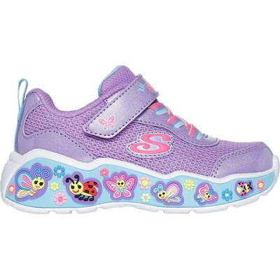 Skechers dievčenská voľnočasová obuv PLAY SCENE fialová mix svetlomodrá
