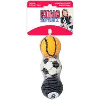 KONG sport balls medium - играчка за куче от гума, 3 броя - САЩ - abs2e