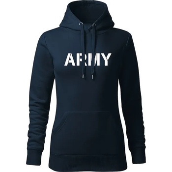 Image 1 of DRAGOWA дамски суитшърт с качулка, Army, тъмносин, 320г/м2 (5954)