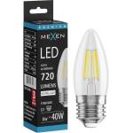 Mexen Vintis Крушка филамент LED E27, C35, 6W, Неутрална - 4000K, 720 lm, прозрачен (L154-E27-0640-00)