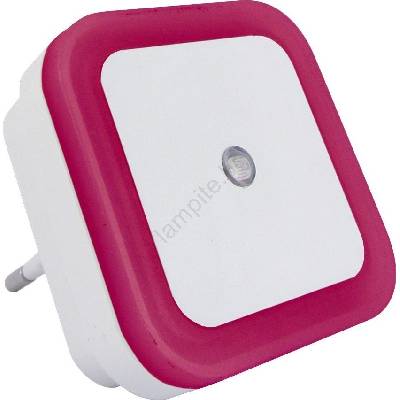 Baterie Centrum Led нощна лампа със сензор за здрач led/0, 5w/230v розова (bc0194)