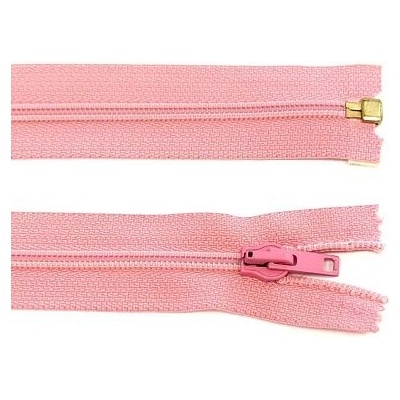 Zip spirálový dělitelný No 6 délka 70 cm barva 6 světle růžová