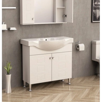 InterCeramic Мебел за баня icp 9080 „АЙВЪН - Стоящ pvc шкаф с порцеланов умивалник 4790 (icp 9080 АЙВЪН)