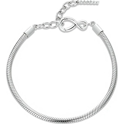 P&J Jewellery Stříbrný náramek na přívěsky Nekonečná láska UNISBR24