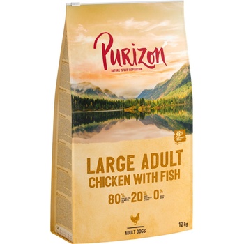 Purizon Large Adult kuře a ryba bez obilovin 2 x 12 kg