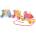 Bigjigs Toys Влак с дървени елементи Build Up Train - BIGJIGS (BB037)