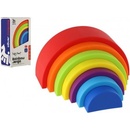 Teddies Kubus pyramida skládanka hranatá barevná 7 ks