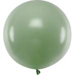 Party Deco Голям Латексов Балон, Пастел, Зелен Розмарин, 60см (olbom-098)