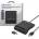 Qoltec SCR-0642 ID Chip Card Reader | USB 2.0 + USB-C Adapter