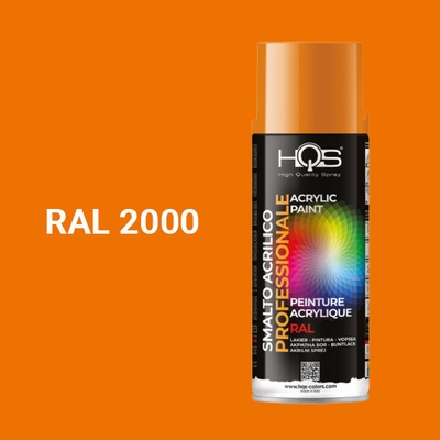 HQS akrylová farba v spreji 400 ml RAL 2000 lesklá