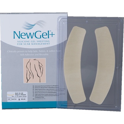 NewGel+ NG-160 20 x 4,5 cm silikonová náplast 2 ks béžová