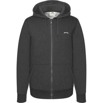 Slazenger Мъжки суичър Slazenger Full Zip Hoodie Mens - Charcoal Marl