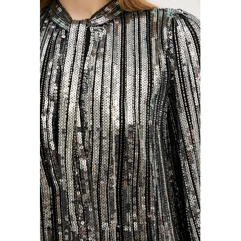 PINKO Рокля Pinko в сребристо къса със стандартна кройка 104683 A2DE (104683.A2DE)