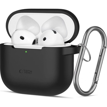 Tech-Protect Силиконов калъф Tech-Protect за AirPods 4 - черен (5906302370047)