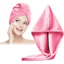 Jenifer BQ022 turban na mokré vlasy z mikrovlákna 62 x 20 cm růžová