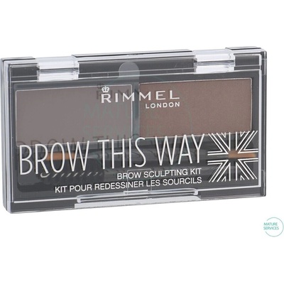 Rimmel London Brow This Way Palette 002 Medium Brown 2,4 g