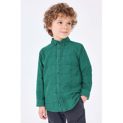 Mayoral Детска памучна риза Mayoral в зелено (4105.5E.Mini.9BYX)