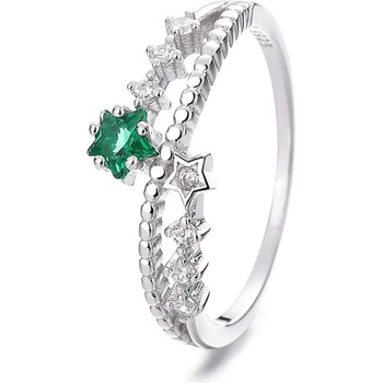 Silenti Jewelry Сребърен пръстен "Блян" - 6 - 52мм (16.6мм диам. )