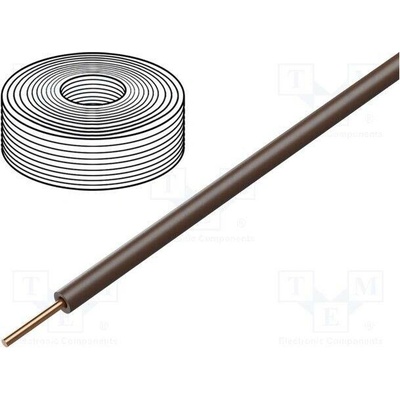 Donau 105-8-100 Vodič 0,2mm2 drát Cu PVC hnědá 60V 1x0,2mm2 100m