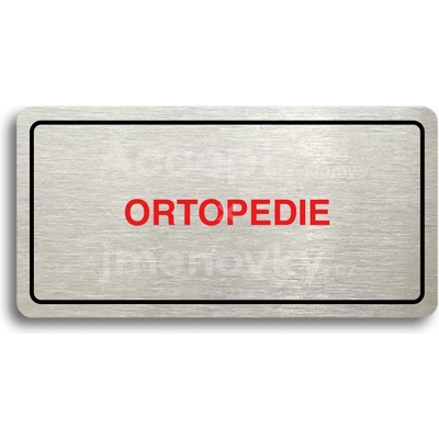 ACCEPT Piktogram ORTOPEDIE - stříbrná tabulka - barevný tisk
