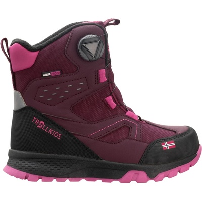 Trollkids Детски зимни ботуши Trollkids Kid's Kirkenes Winter Boots - Redwood / Magenta - размер 36 (EU) (702-3484-0419)