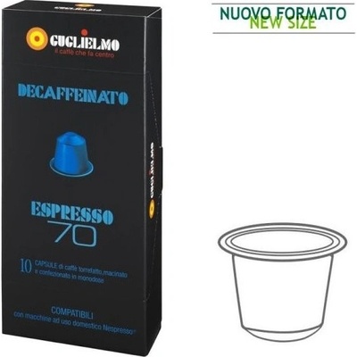 Guglielmo Lespreso70 DECAFFEINATO bezkofeínové do Nespresso 10 kusov