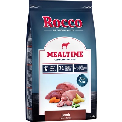 Rocco 12кг Mealtime Rocco, суха храна за кучета с агнешко