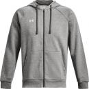 Under Armour Rival fleece Fz hoodie sivá