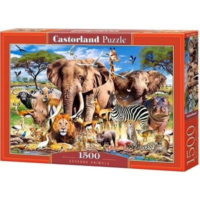 Castorland Zvířátka Savanny 1500 dílků
