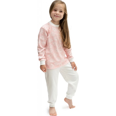 ESITO Dívčí pyžamo Cream Heart růžová