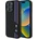 BMW Силиконов калъф BMW Silicone Cut Tricolor Lines MagSafe за iPhone 16 Pro - черен (3666339325145)