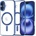 Techsuit Luxury Crystal MagSafe калъф за Apple iPhone 16 - Тъмносин KP38093