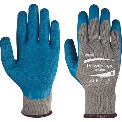 CERVA ANSELL 80-100 PowerFlex / Ръкавици, потопени в латекс 8 (0108002899080)