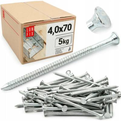 Tesařské hřebíky Lun Fix GAO004K2 4 x 70 mm, 5 kg
