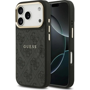 GUESS Калъф Guess 4G PU Classic Logo MagSafe за iPhone 17 Pro - черен