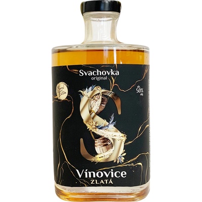 Svach Zlatá vínovice 43% 0,5 l (holá láhev)