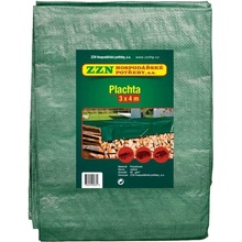 ZZN Plachta zakrývací STANDARD 3x4 zelená, 80g/m2 35040210