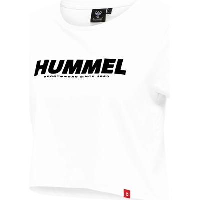 Hummel LEGACY WOMAN CROPPED T-SHIRT biela