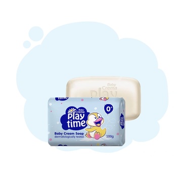 BABY CREMA Бебешки крем сапун Play Time, син, 100 гр (3060:)