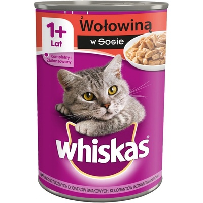 Whiskas hovädzie mäso v paštéte 400 g